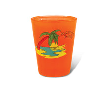 ORANGE NEON SHOT GLASS - PALM TREE