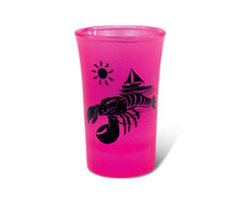 PINK NEON TALL SHOT GLASS - LOBSTER