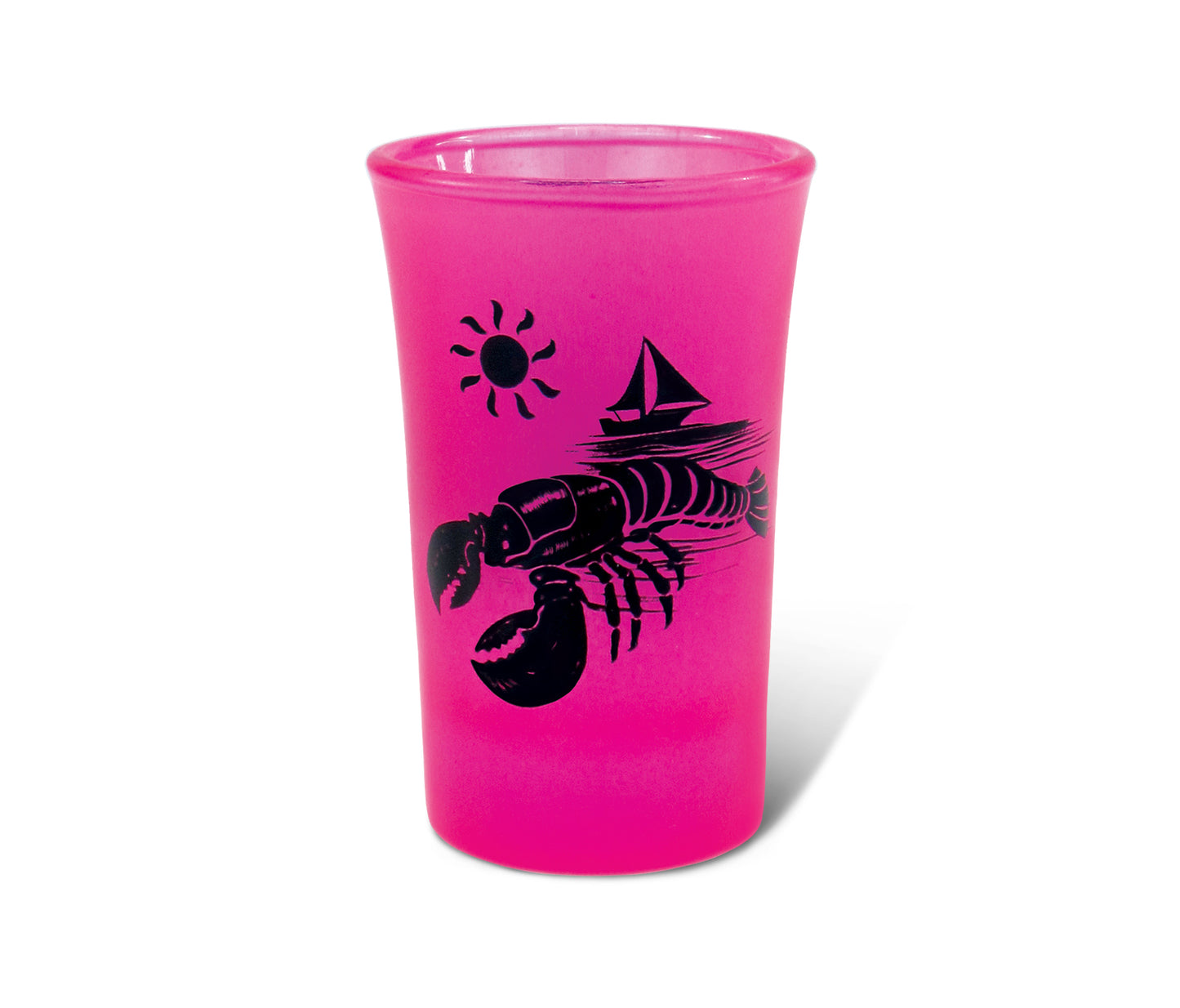 PINK NEON TALL SHOT GLASS - LOBSTER