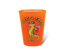 ORANGE NEON SHOT GLASS - GECKO