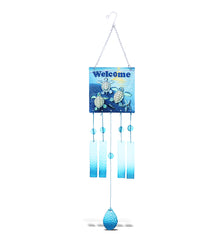 WIND CHIME - SQUARE WELCOME SEA TURTLE