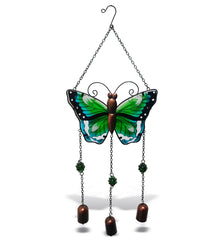 WIND CHIME - GREEN BUTTERFLY
