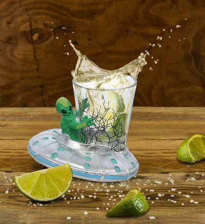 COOL SHOT GLASS - ALIEN CRASH