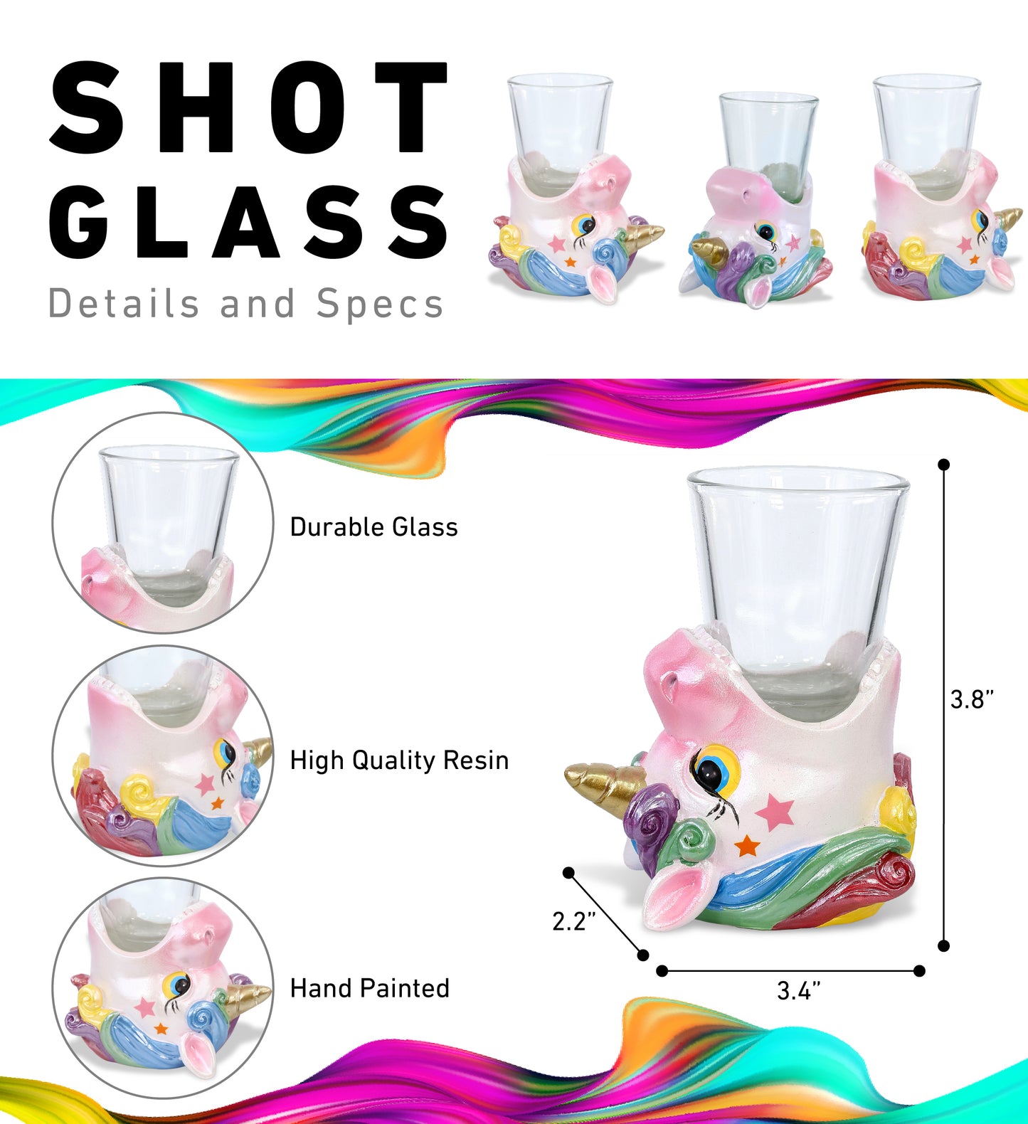 COOL SHOT GLASS - UNICORN