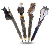 Planet Pen - Wolf, wolf, eagle and black bear - Set of 4