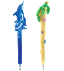 Planet Pen - Dolphin & Sea Turtle  Pens - Sdet of 2
