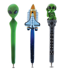 Planet Pen - Alien, Alien DJ & Space Shuttle - Set of 3