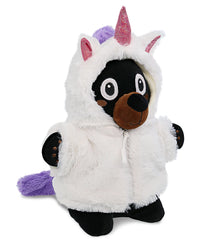 SNUG-MOOSHIES PLUSH - STANDING BLACK BEAR with Unicorn Dress Up