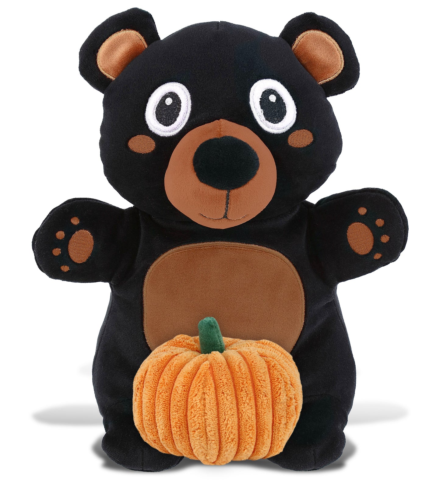 PLUSH PUMPKIN - SNUG-MOOSHIES PLUSH - STANDING BLACK BEAR