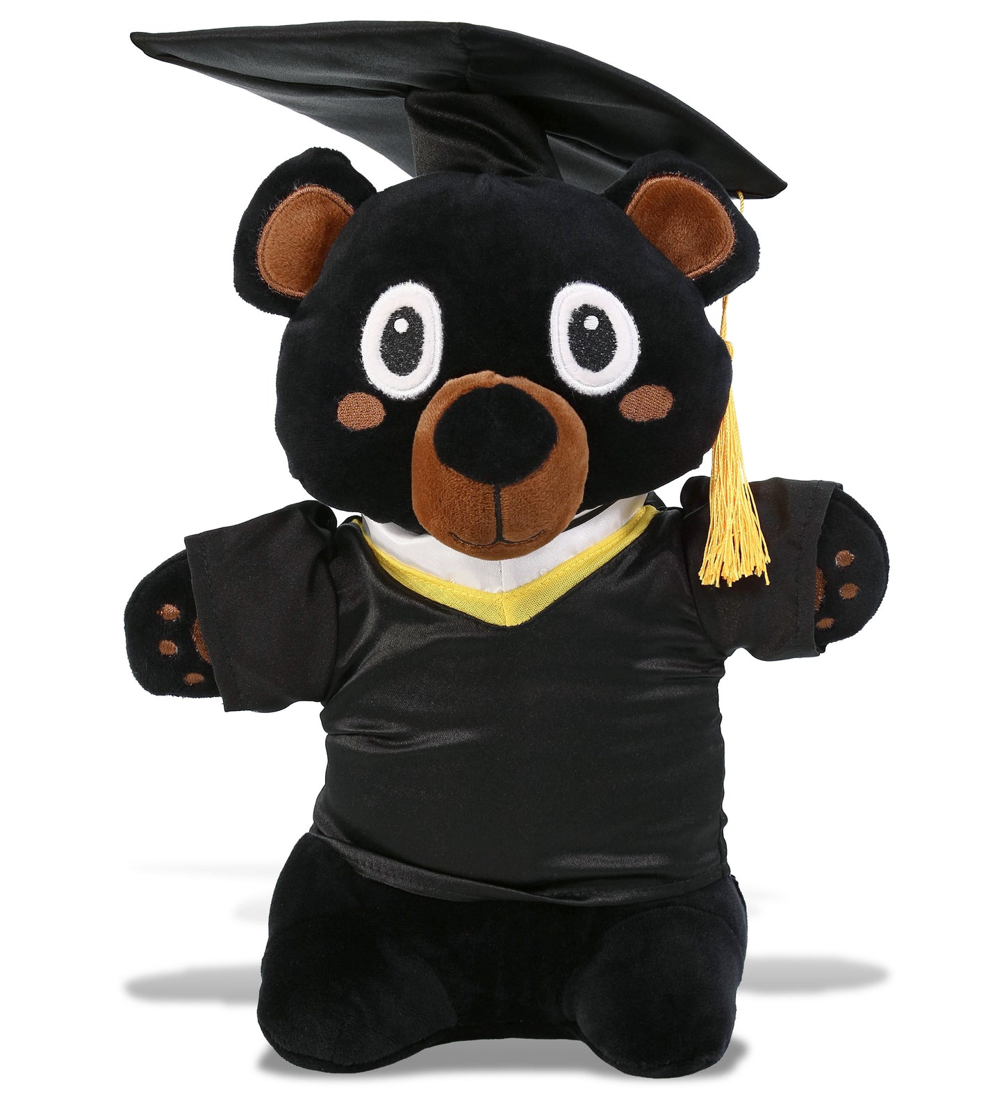 PLUSH GRADUATION - SNUG-MOOSHIES PLUSH - STANDING BLACK BEAR