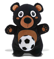 SNUG-MOOSHIES PLUSH - STANDING BLACK BEAR with Soccer Plush