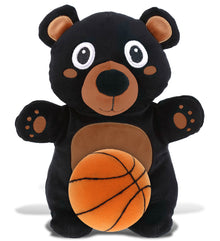 SNUG-MOOSHIES PLUSH - STANDING BLACK BEAR with Basketball Plush