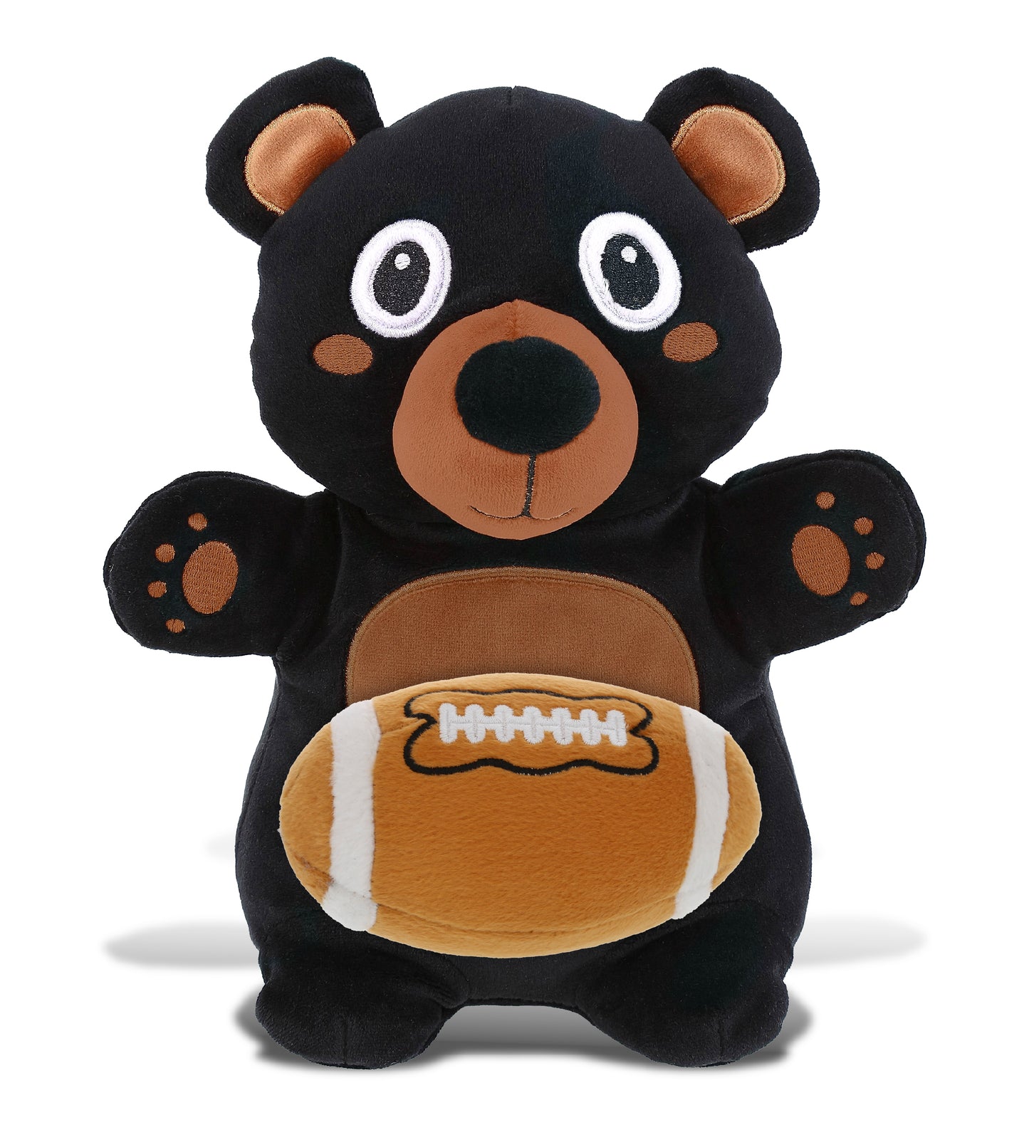 SNUG-MOOSHIES PLUSH - STANDING BLACK BEAR with Football Plush