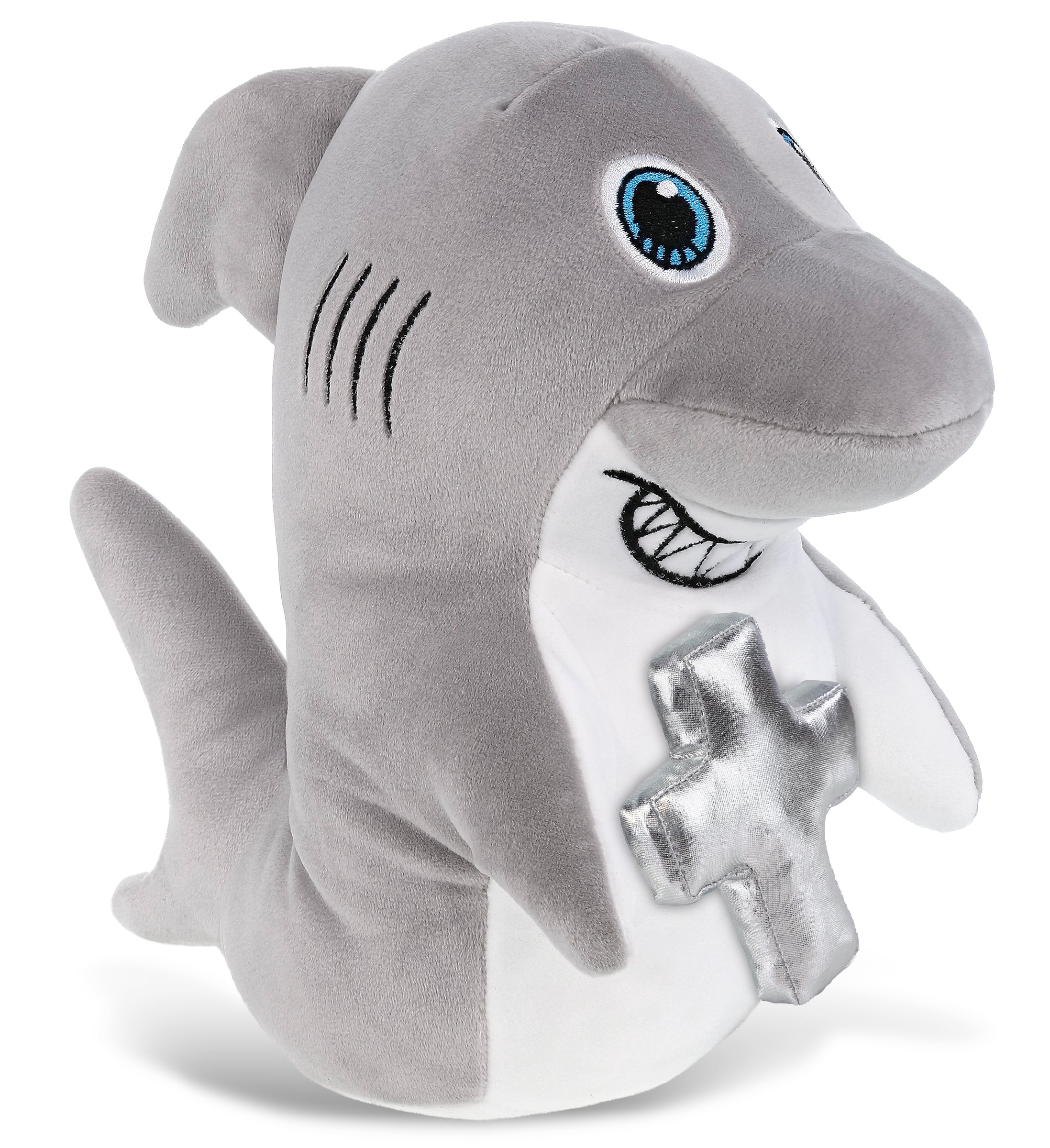 PLUSH CROSS - SNUG-MOOSHIES PLUSH - STANDING SHARK
