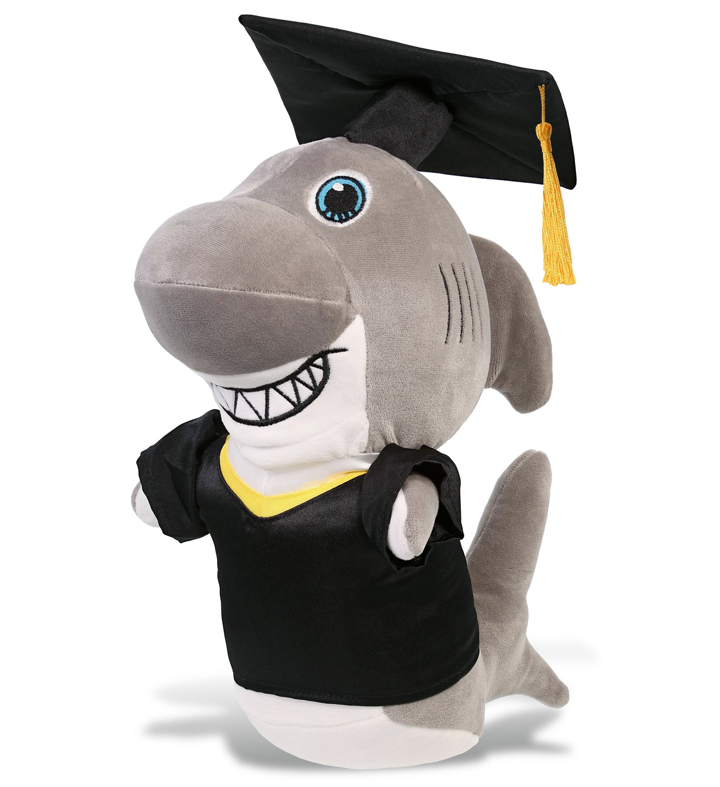PLUSH GRADUATION - SNUG-MOOSHIES PLUSH - STANDING SHARK