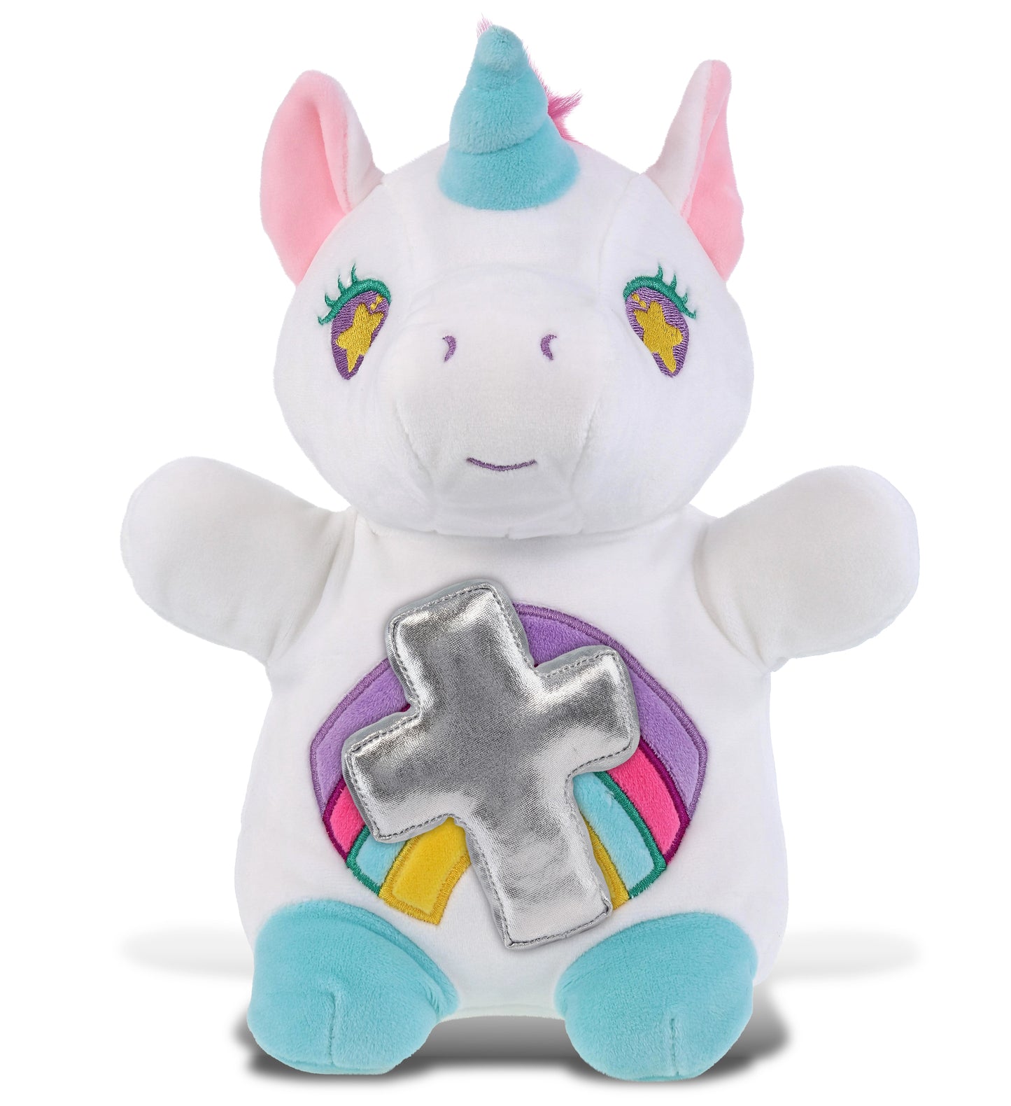 PLUSH CROSS - SNUG-MOOSHIES PLUSH - STANDING UNICORN