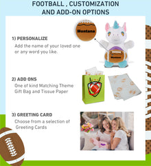 SNUG-MOOSHIES PLUSH - STANDING UNICORN with Football Plush