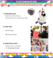 SNUG-MOOSHIES PLUSH - STANDING SLOTH with Unicorn Dress Up