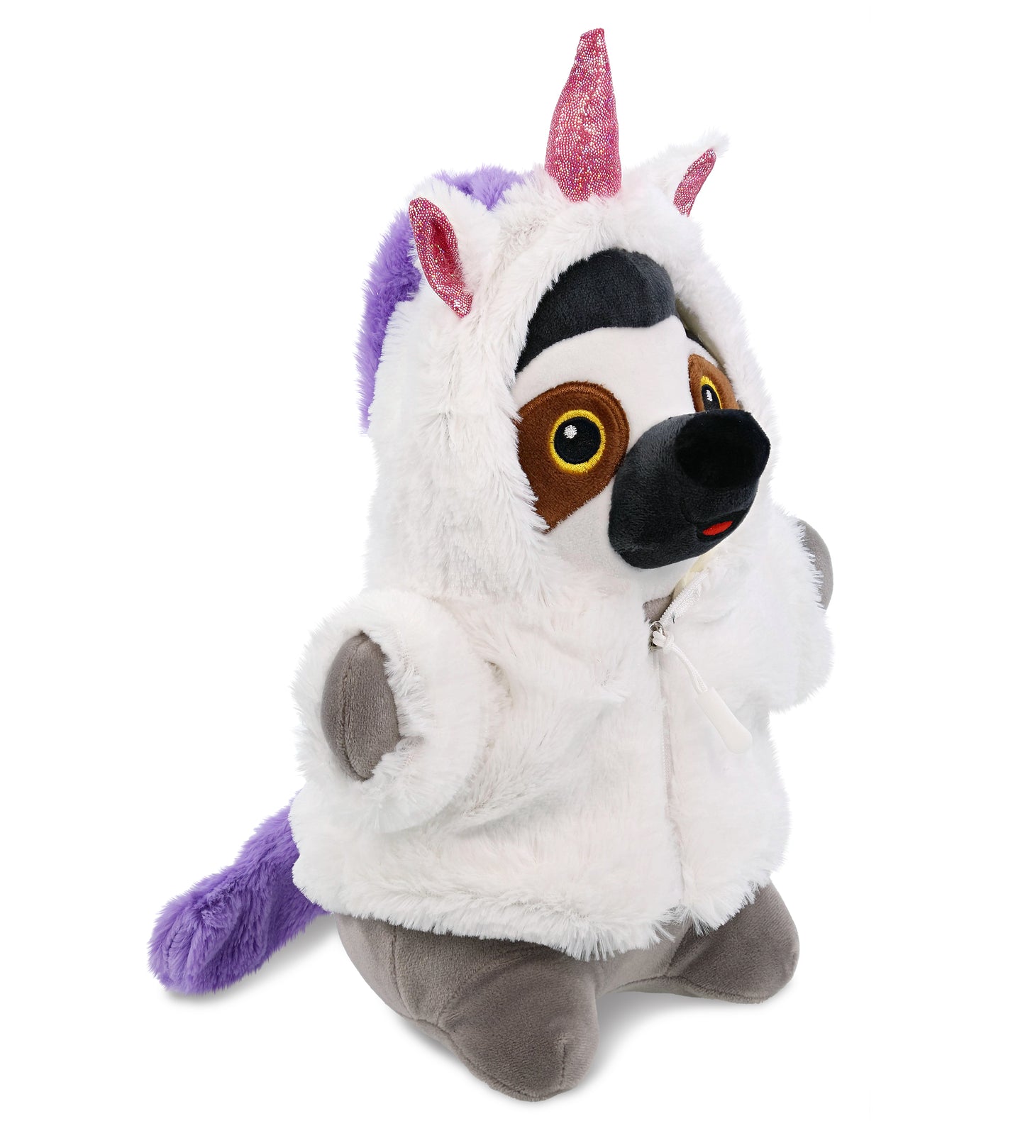 SNUG-MOOSHIES PLUSH - STANDING SLOTH with Unicorn Dress Up