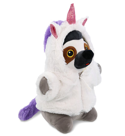 SNUG-MOOSHIES PLUSH - STANDING SLOTH with Unicorn Dress Up