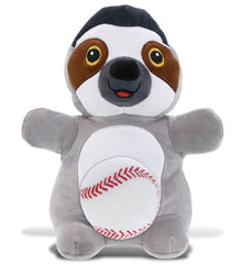 SNUG-MOOSHIES PLUSH - STANDING SLOTH with Baseball Plush