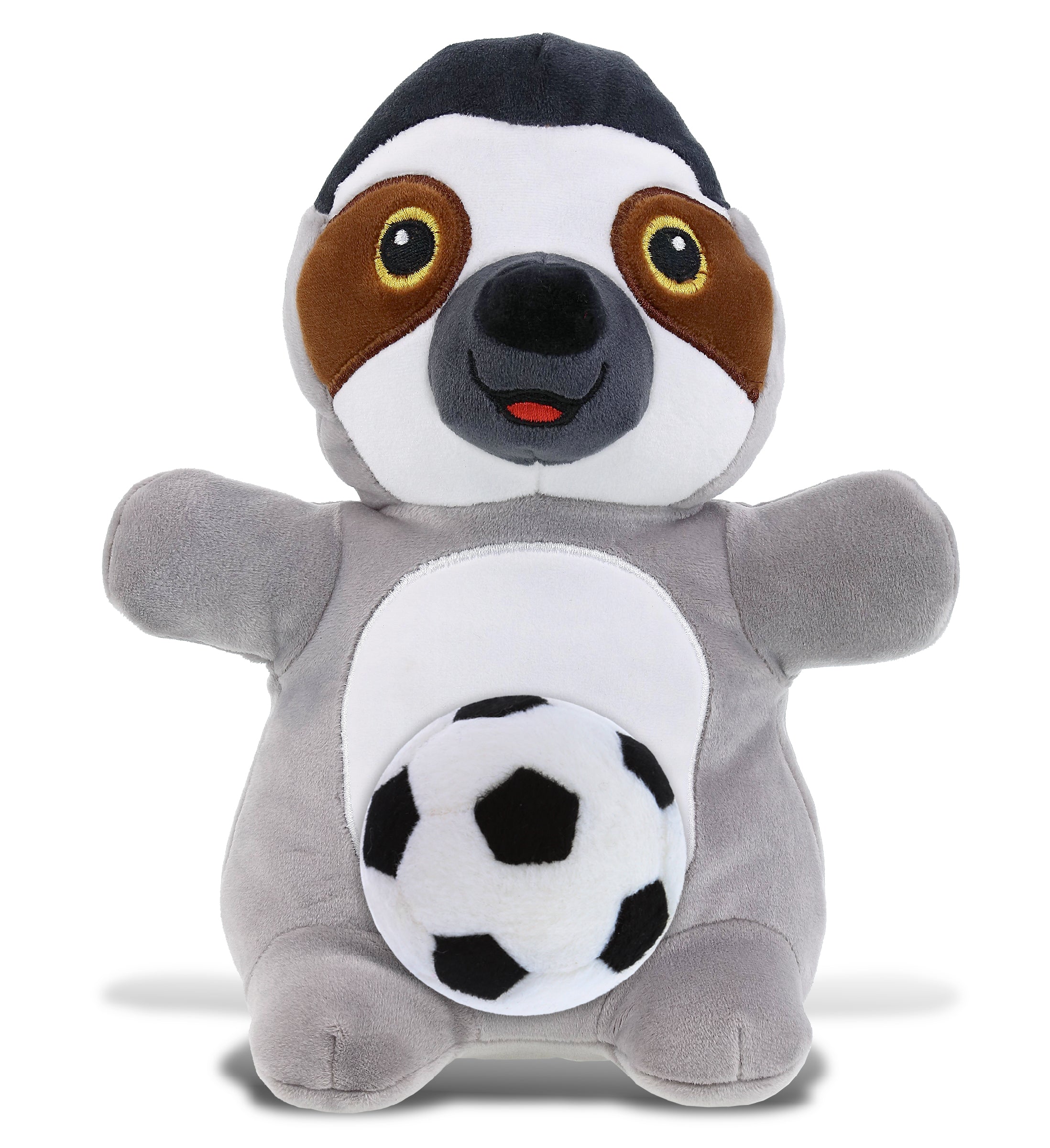 SNUG-MOOSHIES PLUSH - STANDING SLOTH with Soccer Plush