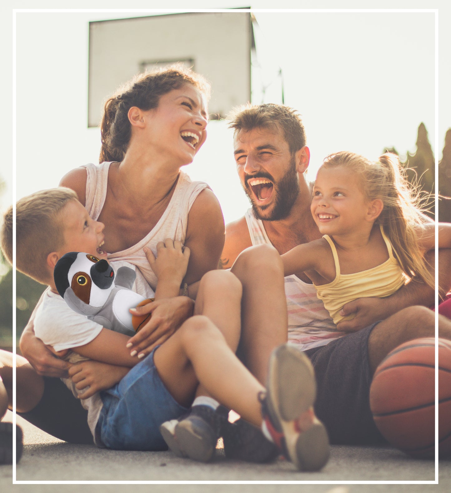 SNUG-MOOSHIES PLUSH - STANDING SLOTH with Basketball Plush