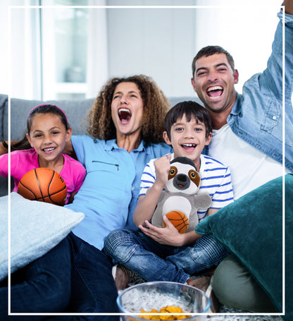 SNUG-MOOSHIES PLUSH - STANDING SLOTH with Basketball Plush