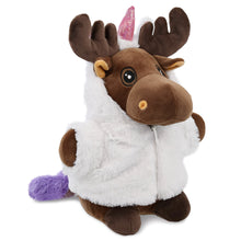 SNUG-MOOSHIES PLUSH - STANDING MOOSE with Unicorn Dress Up