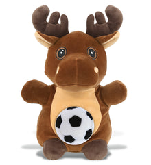 SNUG-MOOSHIES PLUSH - STANDING MOOSE with Soccer Plush
