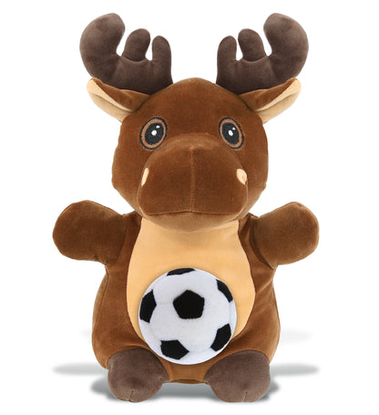 SNUG-MOOSHIES PLUSH - STANDING MOOSE with Soccer Plush