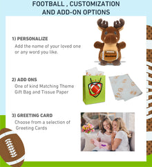 SNUG-MOOSHIES PLUSH - STANDING MOOSE with Football Plush