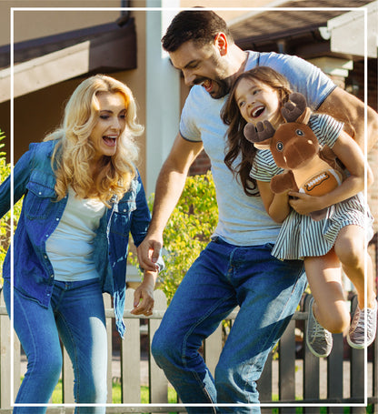 SNUG-MOOSHIES PLUSH - STANDING MOOSE with Football Plush