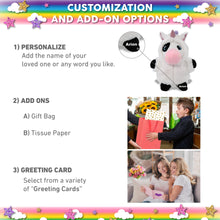 SNUG-MOOSHIES PLUSH - STANDING COW with Unicorn Dress Up
