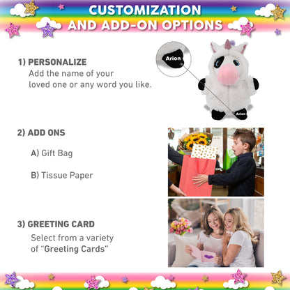 SNUG-MOOSHIES PLUSH - STANDING COW with Unicorn Dress Up