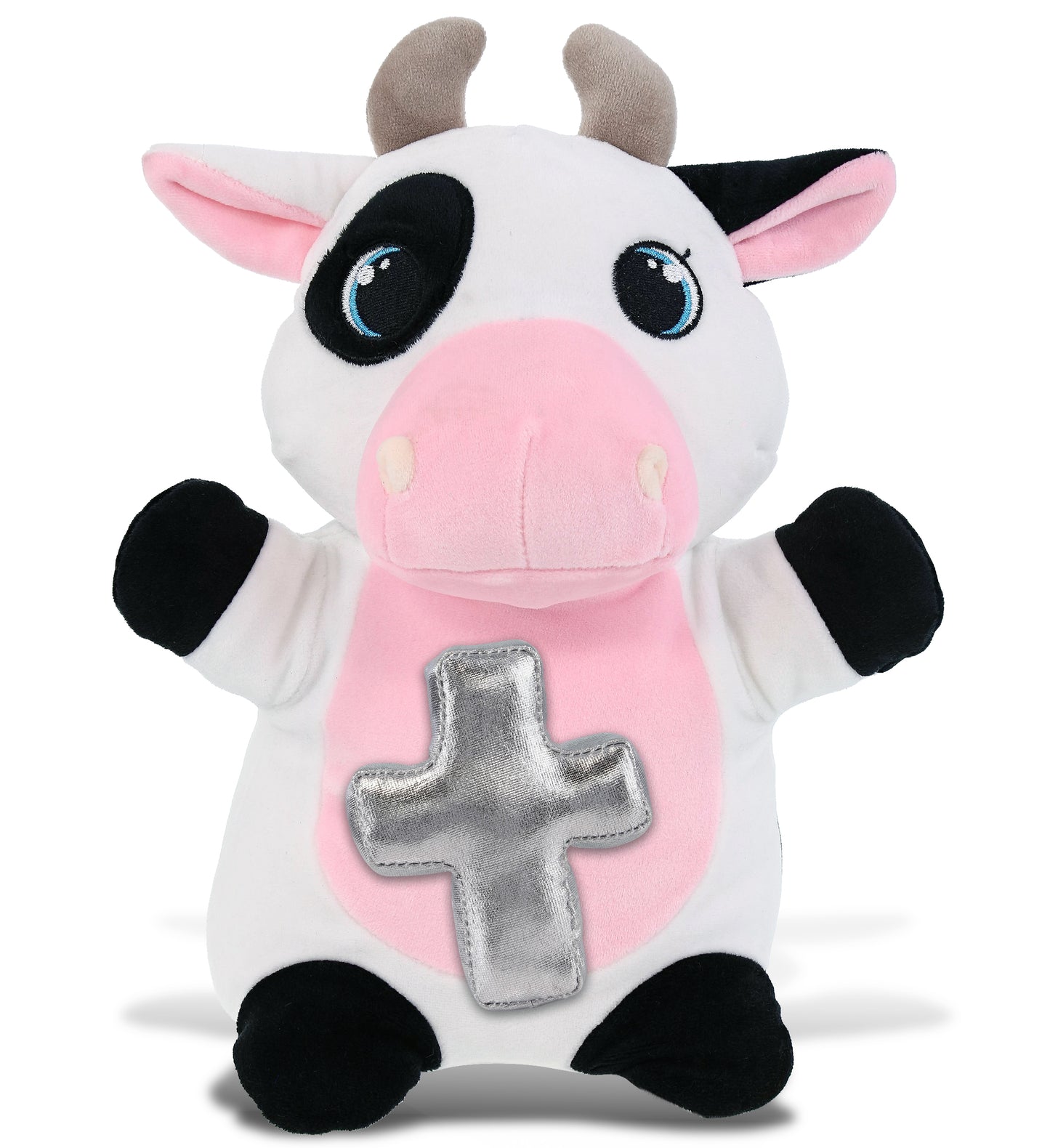 PLUSH CROSS - SNUG-MOOSHIES PLUSH - STANDING COW