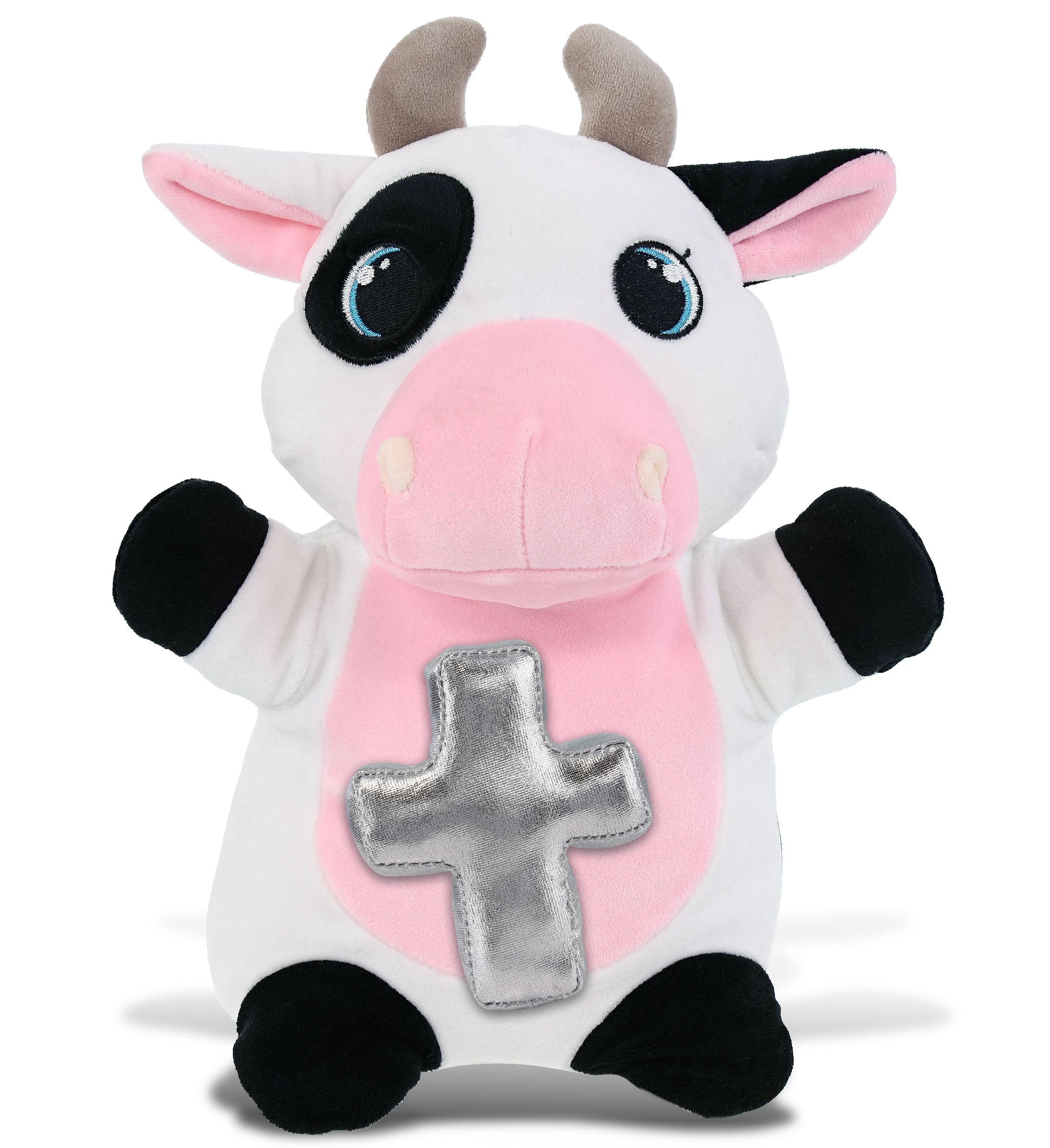 PLUSH CROSS - SNUG-MOOSHIES PLUSH - STANDING COW