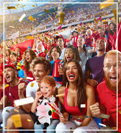 SNUG-MOOSHIES PLUSH - STANDING COW with Baseball Plush