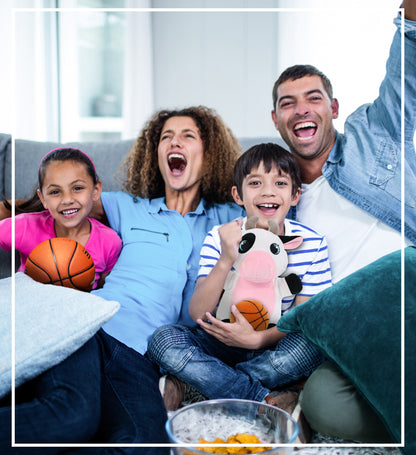 SNUG-MOOSHIES PLUSH - STANDING COW with Basketball Plush