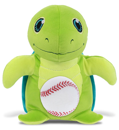 SNUG-MOOSHIES PLUSH - STANDING SEA TURTLE with Baseball Plush