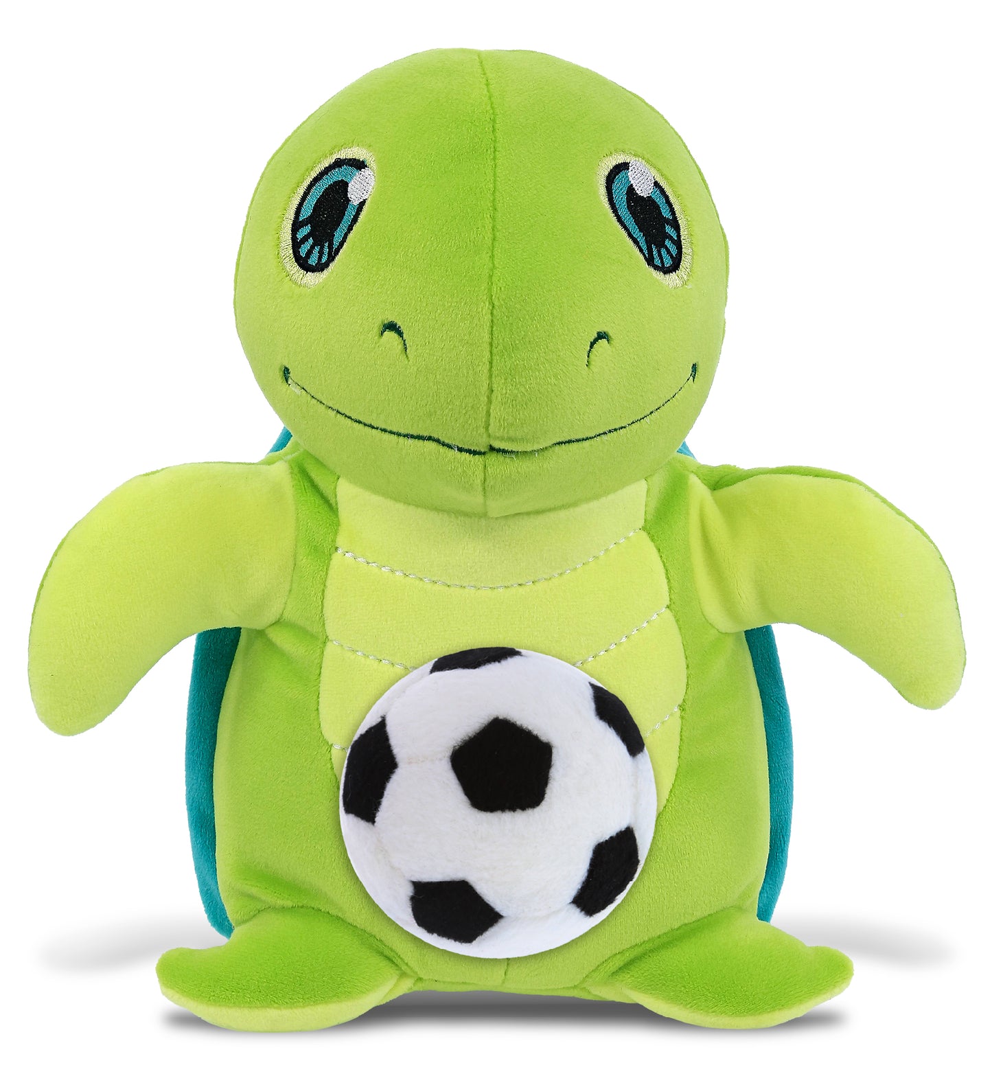 SNUG-MOOSHIES PLUSH - STANDING SEA TURTLE with Soccer Plush