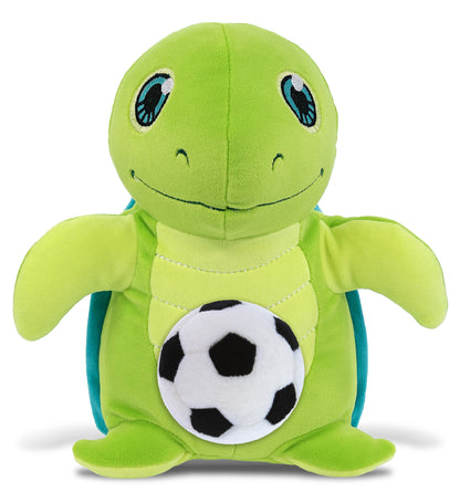 SNUG-MOOSHIES PLUSH - STANDING SEA TURTLE with Soccer Plush