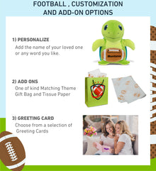 SNUG-MOOSHIES PLUSH - STANDING SEA TURTLE with Football Plush