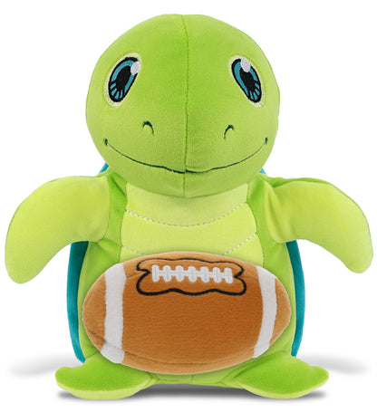 SNUG-MOOSHIES PLUSH - STANDING SEA TURTLE with Football Plush