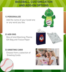 SNUG-MOOSHIES PLUSH - STANDING ALLIGATOR with Baseball Plush