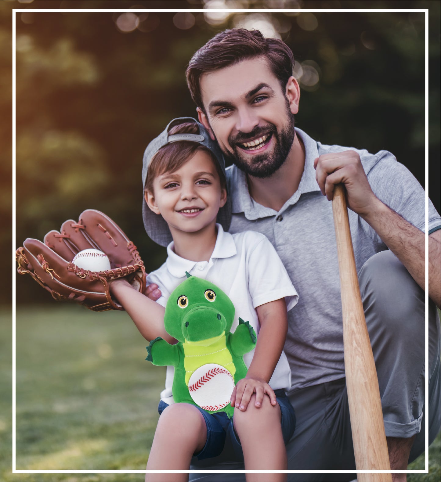 SNUG-MOOSHIES PLUSH - STANDING ALLIGATOR with Baseball Plush