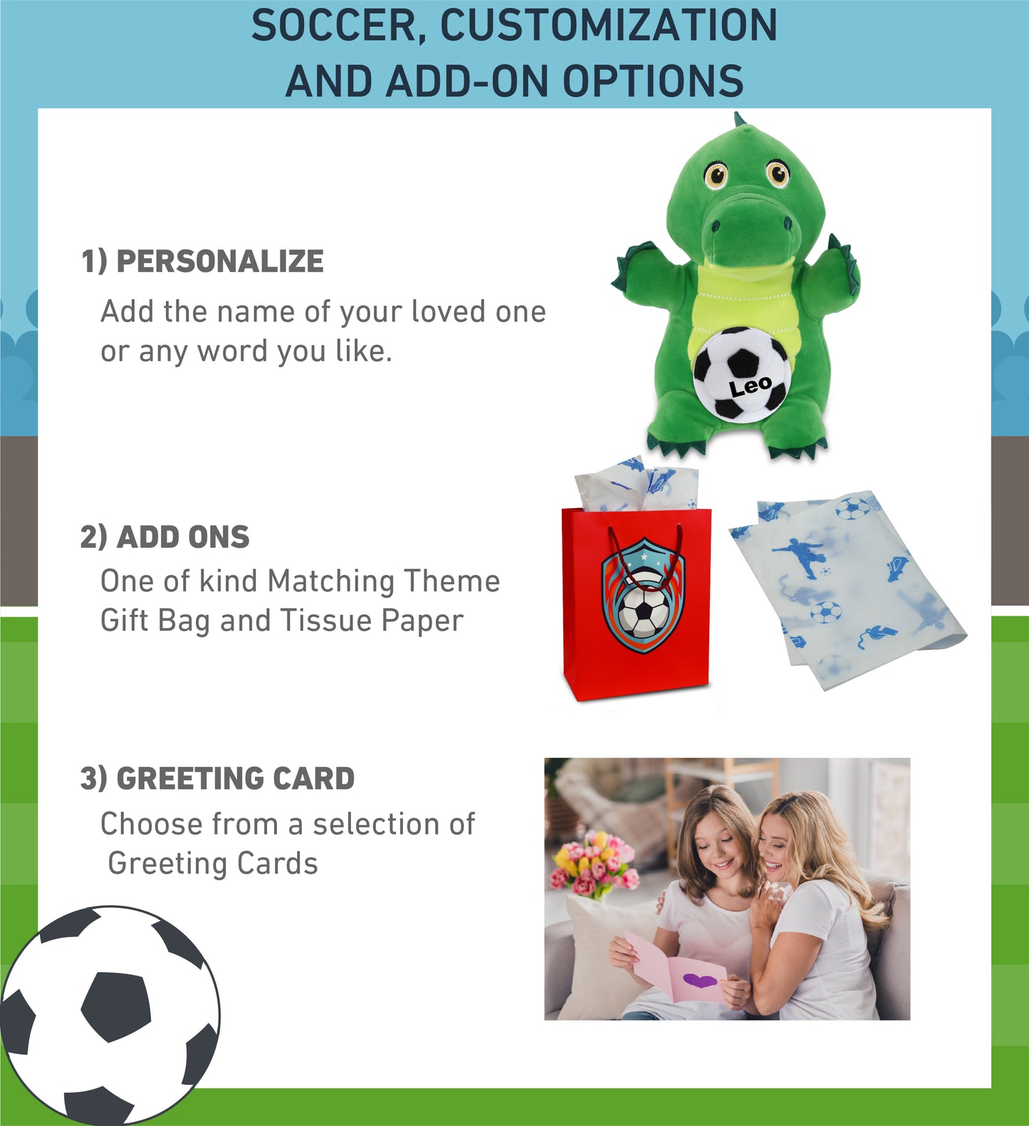 SNUG-MOOSHIES PLUSH - STANDING ALLIGATOR with Soccer Plush