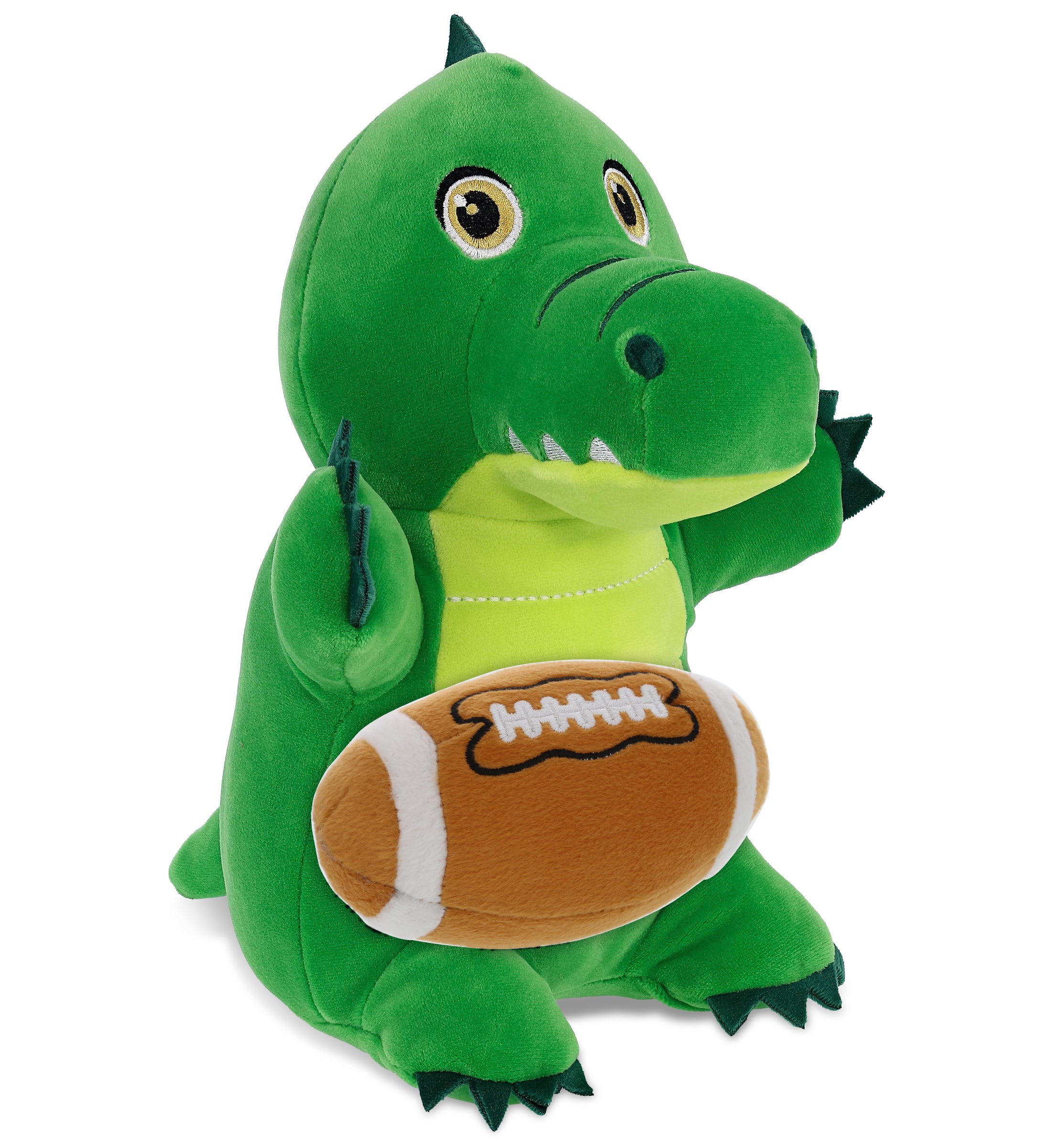 SNUG-MOOSHIES PLUSH - STANDING ALLIGATOR with Football Plush