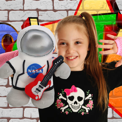 SNUG-MOOSHIES PLUSH - STANDING ASTRONAUT WITH GUITAR ADD ON