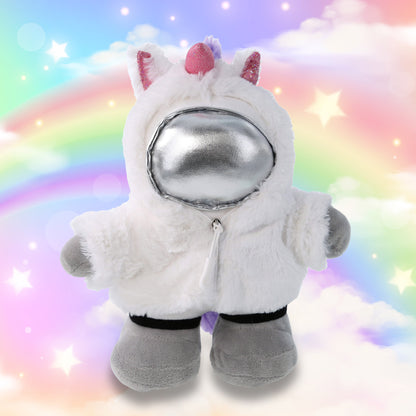 SNUG-MOOSHIES PLUSH - STANDING ASTRONAUT with Unicorn Dress Up